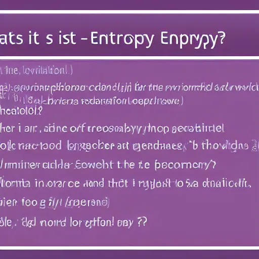 Image similar to what is entropy