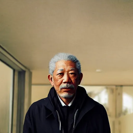 Prompt: asian morgan freeman, photo