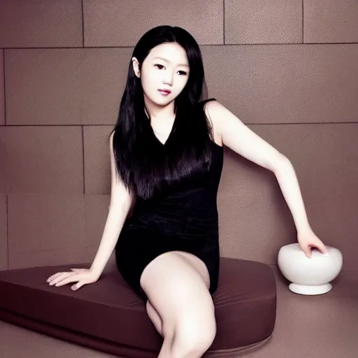 Prompt: Park jin-young also known as JYP. JYP. JYP. jypark. jyp the asiansoul. curvaceous beautiful female body. demure feminine pose. soft features.
