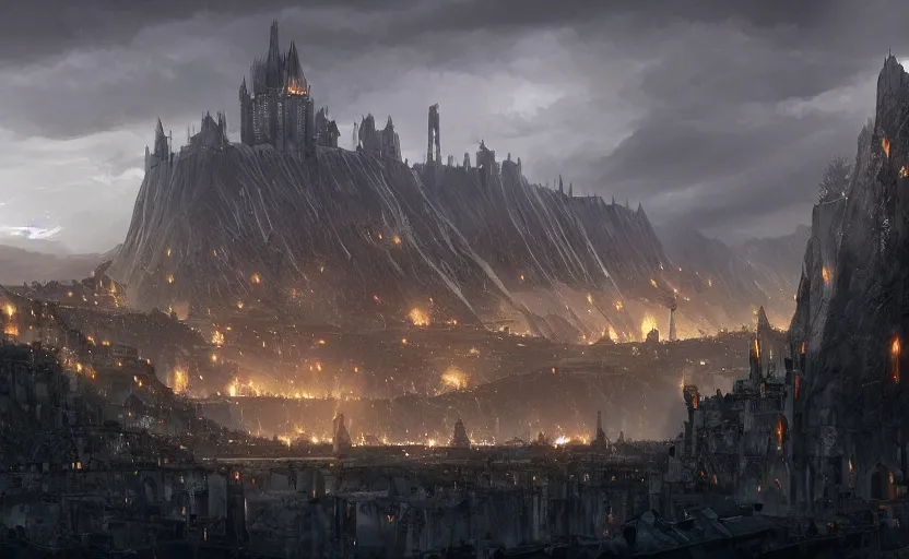 The Wertzone: Cities of Fantasy: Minas Tirith, the Tower of Guard