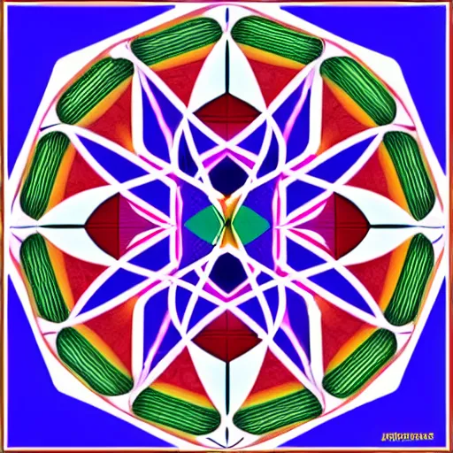 Prompt: sacred geometry instructional guide