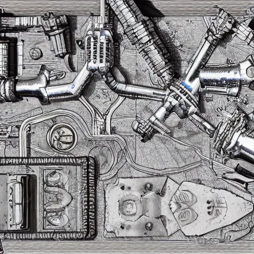 Image similar to Hell with fire and brimstone and littered devils everywhere, axonometric exploded view, high detail, 8k, photorealistic