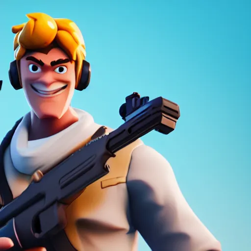 Prompt: animated character from korea with gun, octane rendered, fortnite style