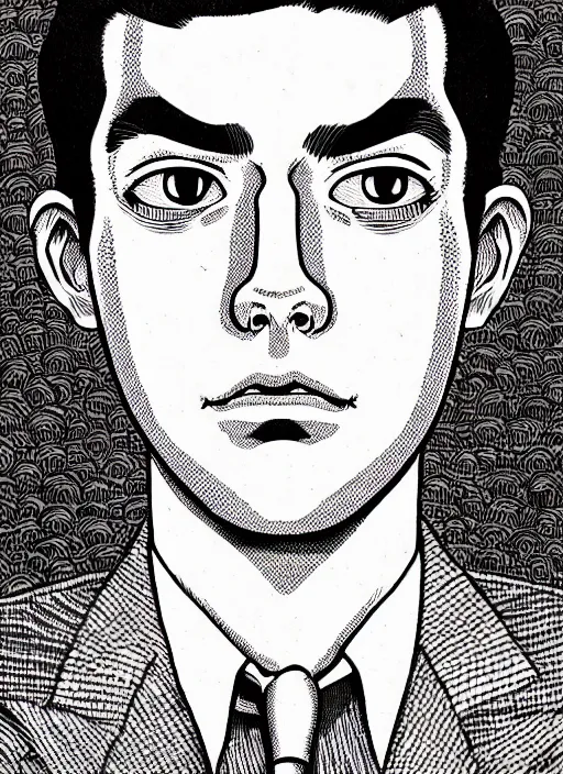 Image similar to portrait of archie andrews, intricate, highly detailed, illustration, art by junji ito, junji ito