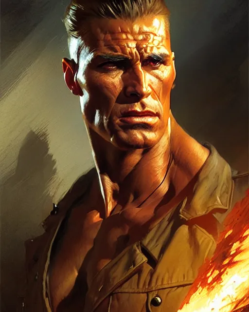 Prompt: fierce doc savage, fantasy character portrait, ultra realistic, concept art, intricate details, highly detailed by greg rutkowski, gaston bussiere, craig mullins, simon bisley