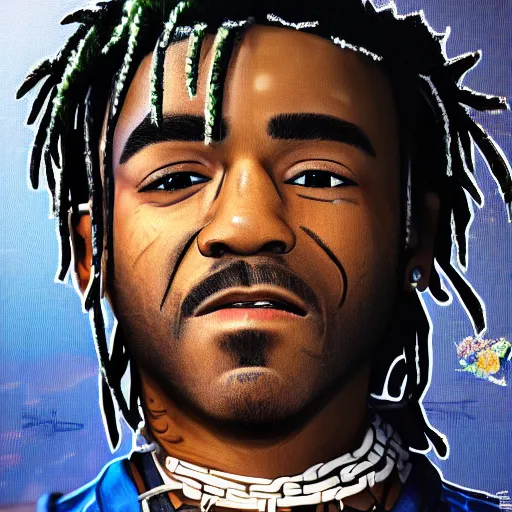 Image similar to lil uzi vert with short legs, realistic, 8 k, ultra details, highly detailed face, sharp focus