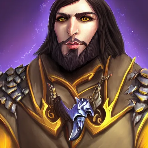 Image similar to king of crows world of warcraft hero portrait