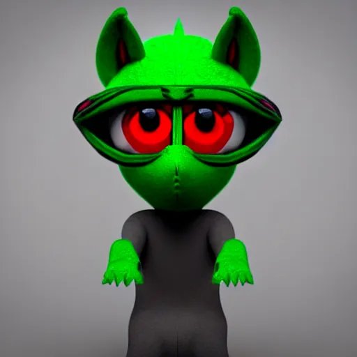 Image similar to a stoner with a black hoodie on with a marijuana themed dark green pony head from my little pony, 3 d, blender 3 d, render, extremely detailed, 8 k, stoned red eyes