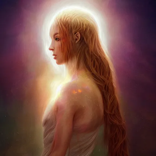 Prompt: queen of light, artstation hall of fame gallery, editors choice, #1 digital painting of all time, most beautiful image ever created, emotionally evocative, greatest art ever made, lifetime achievement magnum opus masterpiece, the most amazing breathtaking image with the deepest message ever painted, a thing of beauty beyond imagination or words