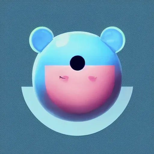 Image similar to the most cutest adorable happy picture of a blue ball, key hole on blue ball, chibi style, adorably cute, enhanched, deviant adoptable, digital art Emoji collection