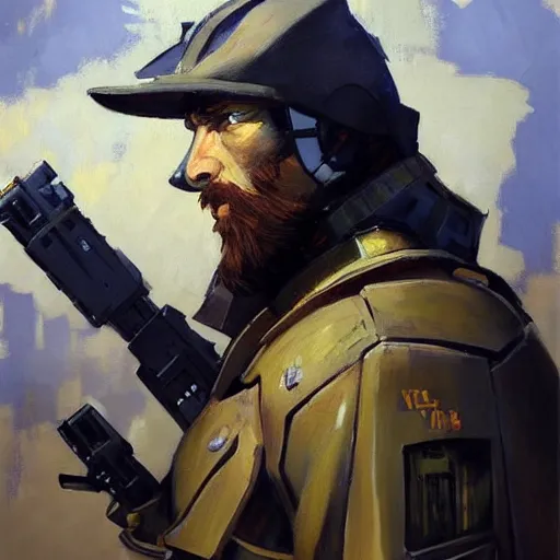 Prompt: greg manchess portrait painting of armored van gogh as overwatch character, medium shot, asymmetrical, profile picture, organic painting, sunny day, matte painting, bold shapes, hard edges, street art, trending on artstation, by huang guangjian, gil elvgren, ruan jia, randy vargas, greg rutkowski