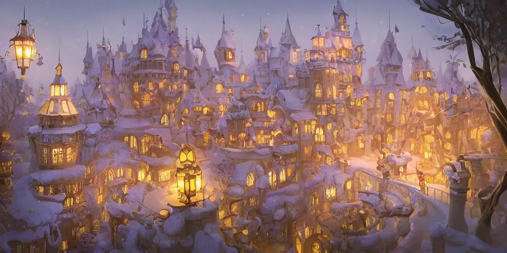 Prompt: A fairy-tale style factory made of ice cream， full of details, matte painting, concept art, smooth, by Cory Loftis and Evgeny Lushpin and WLOP，Soft light atmosphere，trending on cgsociety and Blender， unreal engine，8kHDR，light effect，rtx on，-H 768