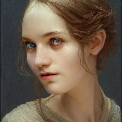 Image similar to a simple face highly detailed, dim volumetric lighting, 8k, post-processing, soft painting, trending on artstation, concept art, smooth, sharp focus, illustration,by Tom Bagshaw and Daniel Gerhartz and Albert Aublet and Lawrence Alma-Tadema and alphonse mucha