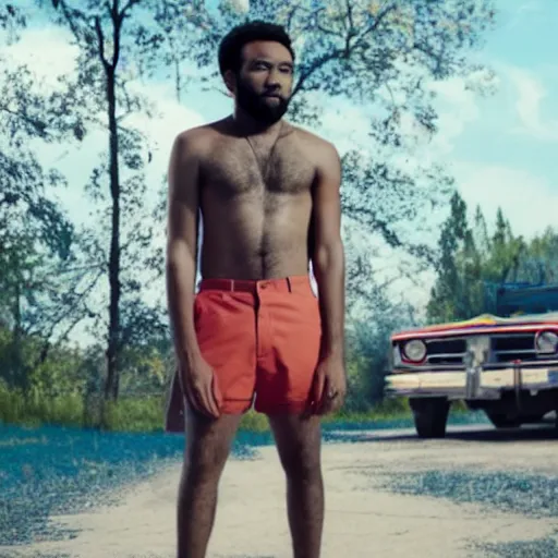 Image similar to still from childish gambino this is america outtake