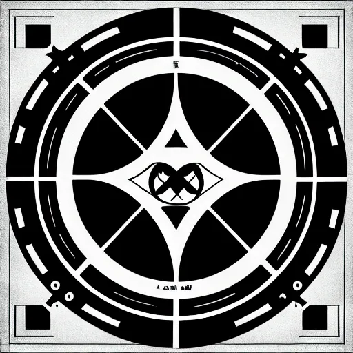 Prompt: complex sigil, megalophobia