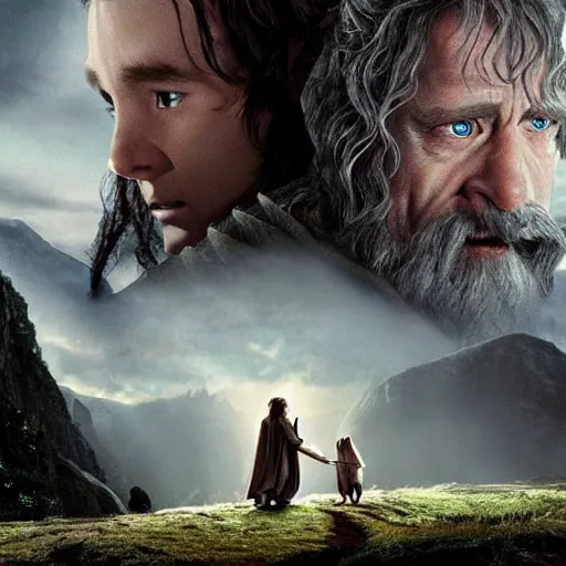 Image similar to Lord Of The Rings made by Pixar studio, hyperdetalied, ultrarealistic,