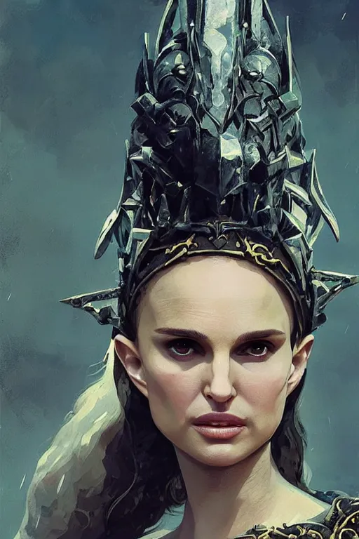 Image similar to natalie portman, legendary warrior, heroic, lord of the rings, tattoos, decorative ornaments, battle armor, by carl spitzweg, ismail inceoglu, vdragan bibin, hans thoma, greg rutkowski, alexandros pyromallis, perfect face, fine details, realistic shading photorealism