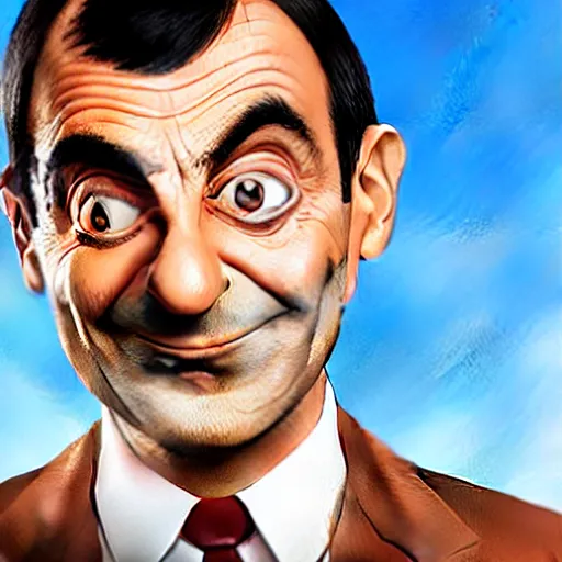 Prompt: mister bean as a bean.