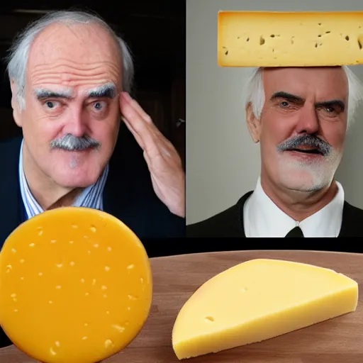 Image similar to cheese john cleese made out of cheese cheese