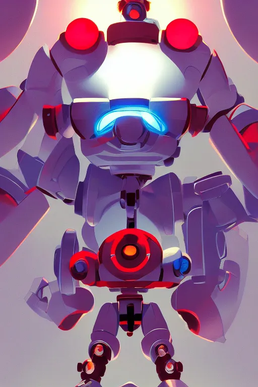 Image similar to metabots medabots medarotto medarot robot minimalist comics, behance hd by jesper ejsing, by rhads, makoto shinkai and lois van baarle, ilya kuvshinov, rossdraws global illumination ray tracing hdr radiating a glowing aura