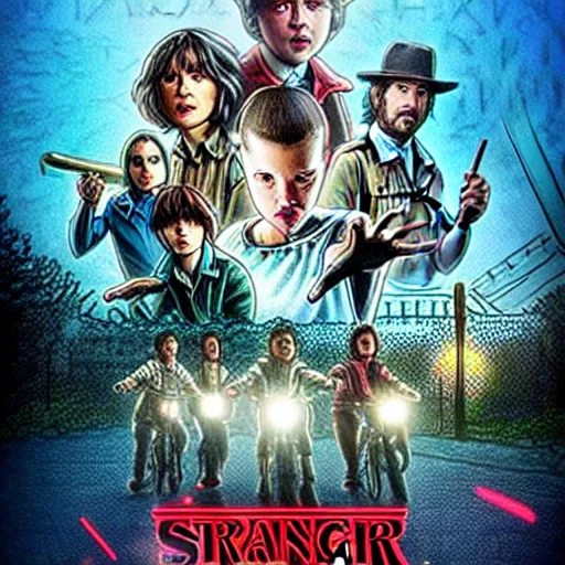 Image similar to music cover for stranger things