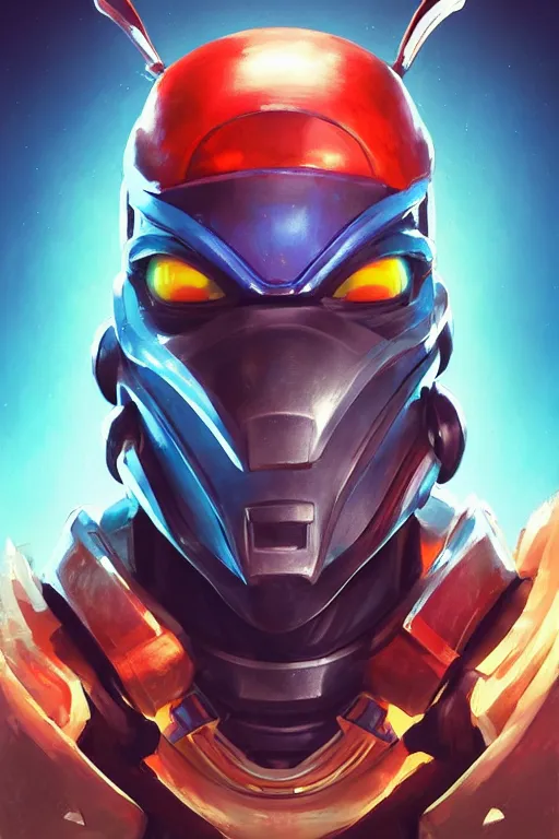 Image similar to epic mask helmet robot ninja portrait stylized as fornite style game design fanart by concept artist gervasio canda, behance hd by jesper ejsing, by rhads, makoto shinkai and lois van baarle, ilya kuvshinov, rossdraws global illumination radiating a glowing aura global illumination ray tracing hdr render in unreal engine 5