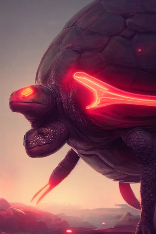 Image similar to buff turtle man, ultra realistic digital art, character design, neon futuristic turtle, fantasy character art by Greg Rutkowski, 4k