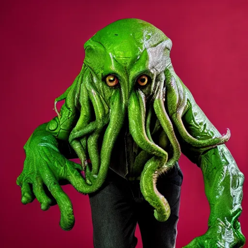 Image similar to professional photo of cthulhu - man