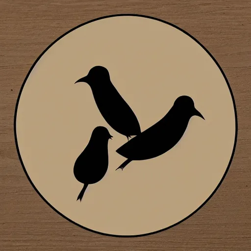 Prompt: elegant modern logo of a two-headed bird