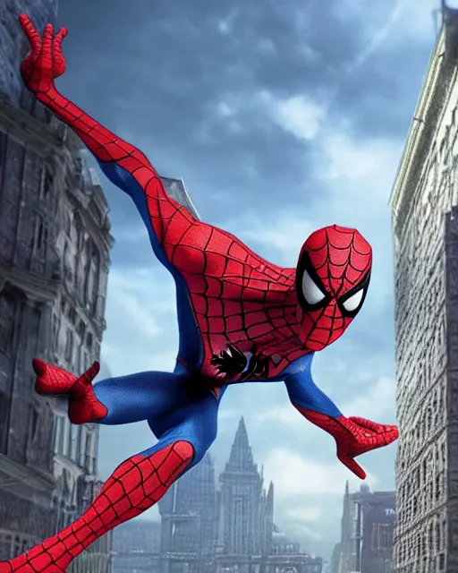 Image similar to A photo of an live-action animated SpiderMan movie starring emma watson. Emma watson face reveal. rendered in Unreal Engine, 8K concept art, detailed, cohesive, mixed media, volumetric lighting, ambient occlusion, 8K 3D, shot on Kodak Ektar