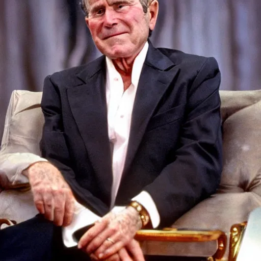 Image similar to ! dream still of george bush as tony montana