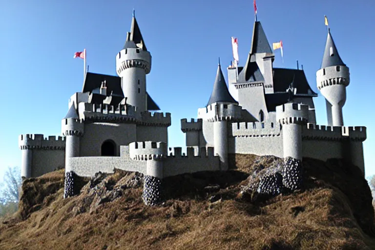 Image similar to a completed castle