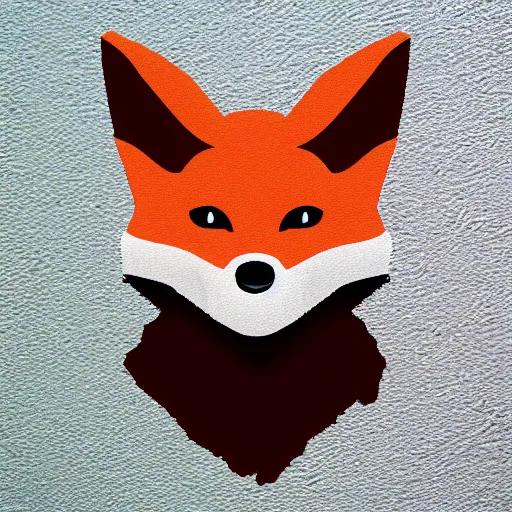 Image similar to professional emoji of a fox, high quality, HD, minimalist, 8K, famous