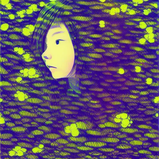 Image similar to a portrait of a girl by inio asano, beeple and james jean, chiho aoshima color scheme