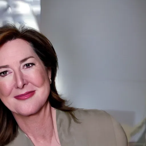 Image similar to kathleen kennedy as an evil villain