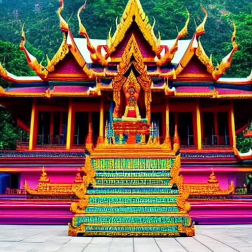 Image similar to colorful thai temple