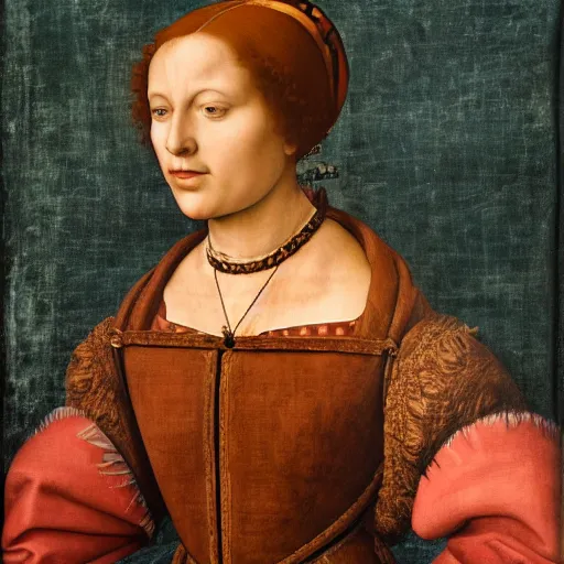 Image similar to portrait of a renaissance woman