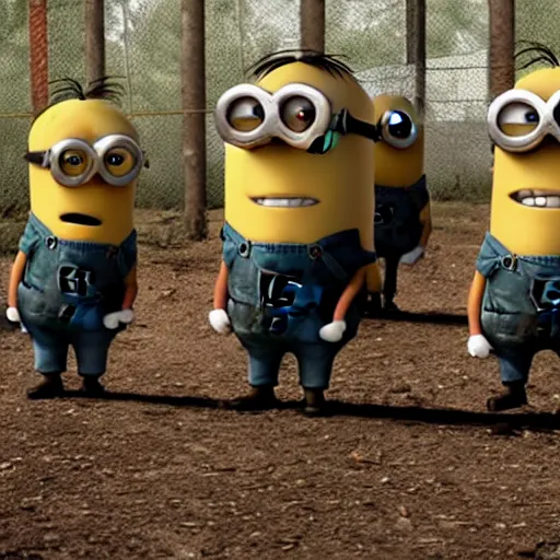 Image similar to minions in the Walking Dead