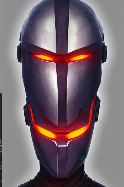 Image similar to epic mask helmet robot ninja portrait stylized as fornite style game design fanart by concept artist gervasio canda, behance hd by jesper ejsing, by rhads, makoto shinkai and lois van baarle, ilya kuvshinov, rossdraws global illumination radiating a glowing aura global illumination ray tracing hdr render in unreal engine 5