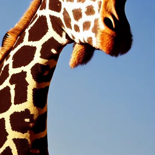 Prompt: photo of a giraffe wearing a tie