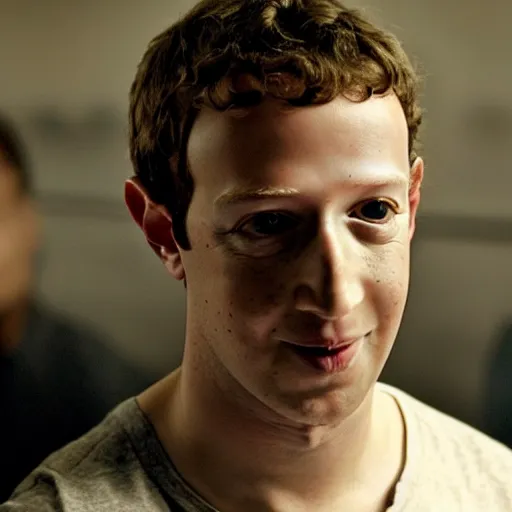 Prompt: a film still of mark Zuckerberg in the movie 300, high quality