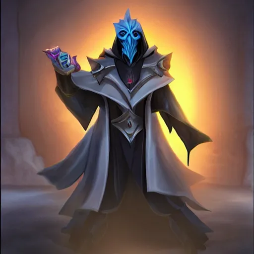 Prompt: Karthus from League of Legends with attractive male muscle body