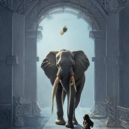 🐘 Look at this incredible art piece that looks like it's out of the  movies! Watch as the Oasis Mini kinetic art canvas creates an elephant …