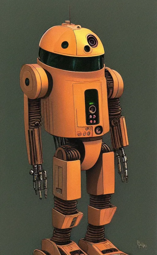 Prompt: forestpunk droid character concept by Ralph McQuarrie