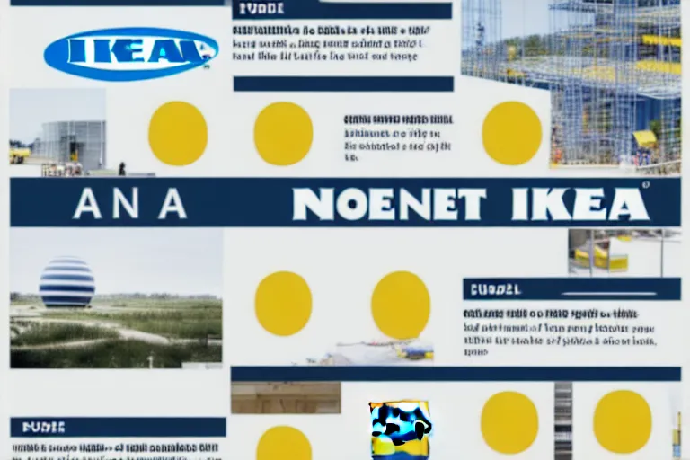 Image similar to a detailed ikea guide on the construction of planet earth