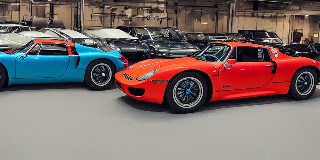 Image similar to “1970s Porsche 918”