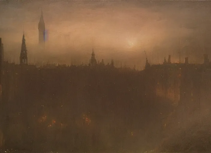 Image similar to 1 9 th century london, art by caspar david friedrich, thomas lawrence, john martin, dark, nigt, pub, pub sign, floor fog, coherent composition,