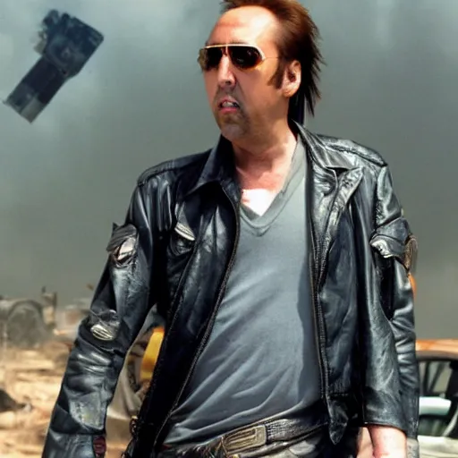 Prompt: nic cage in transformers,