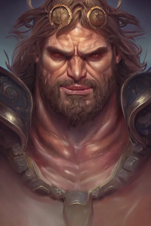 Image similar to clear portrait hulking herculean ogre jesus christ, background hyper detailed, character concept, full body, dynamic pose, glowing lights intricate, elegant, highly detailed, digital painting, artstation, concept art, sharp focus, illustration, van baarle lois and sanderson ruth