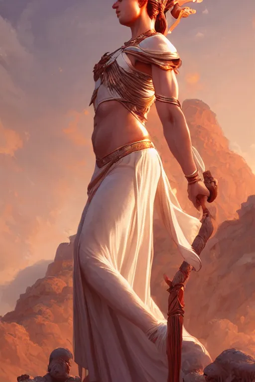 Prompt: goddess of the greece, highly detailed, digital painting, artstation, concept art, smooth, sharp focus, illustration, unreal engine 5, 8 k, art by artgerm and greg rutkowski and edgar maxence